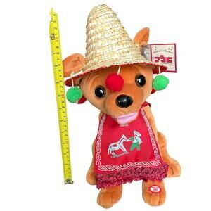 Chantilly Lane Pancho Chihuahua Singing Feliz Navidad Animated Dog w/ Tags READ